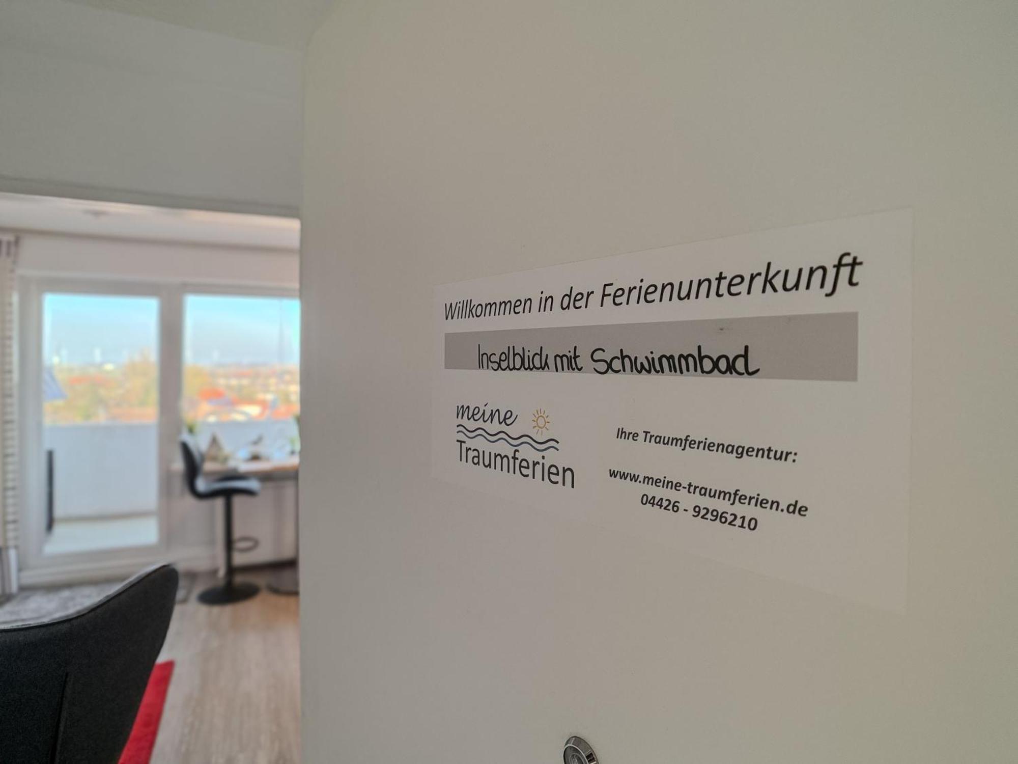 Fewo Inselblick Mit Schwimmbad - Horumersiel Exterior foto
